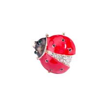 broches, Broche coccinelle insecte en émail personnalisée