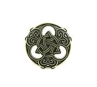 broches, Broche Outlander chardon celtique noeud Kilt broche fleur nationale écossaise broches femmes hommes Viking nordique bijoux(Bronze)