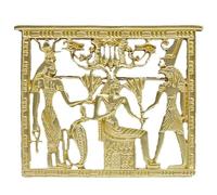 Broches Carrées Creuses Du Pharaon Égyptien Vintage, Broche En Métal Rétro Pour Manteau, Costume, Badge, Épingle À Revers