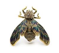 Broches Cigale Doré pour Femmes et Hommes Broche Pins Noël, Pierre Verre Pierre Émail Verre, Pas de gemme
