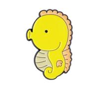 Broches colorées d'animaux marins de dessin animé unique en alliage texture animal marin décoration pour tous les jours, Acier inoxydable