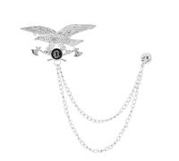 Broches costume homme Broche étoile gland chaîne strass épinglettes hommes chemise costume col mariage fête Badge accessoires(7)