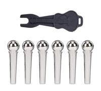 Broches de chevalet de guitare acoustique avec extracteur de goupilles, ensemble d'outils d'extraction de cordes, accessoires durables pour chevilles de basse