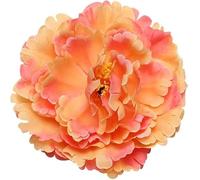 Broches de fleur de piône grand ainty Pins Broche de fleurs classique pour la fête de mariage Banquet de danse pour les femmes Pins de lapelle 120mm (Orange)