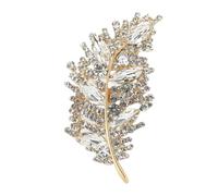 Broches de luxe en cristal et plumes for femmes, unisexes, strass, multicolores, accessoires fête décontractés Pour Le Dîner, La Fête D'anniversaire(Color 5)