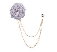 Broches de mariage marié en tissu Art rose fleur épinglette bien conçu badge chaîne poitrine broche mode badge