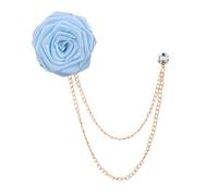Broches de mariage pour marié, broche en fleur de Rose faite à la main, épingle à revers, chaîne à pompon, accessoires de costume pour hommes, broches de mariage pour hommes, épingle à revers en fleur