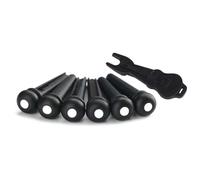 Broches de pont de guitare avec extracteur de broches de pont pour guitare acoustique, cordelette de tirage, accessoires de rechange