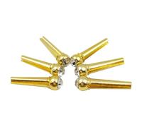 Broches De Pont De Rechange Pour Guitare Folk Acoustique, 6 Pièces, Avec Pièces Pour Instrument De Musique Mazarine Crystal Dot