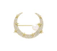 Broches de Sensibilisation Cancer avec Accessoires Pin Fixe Vêtements Corsage Boucle Aiguille Bijoux Octobre Rose Épingle du (Gold, One Size)