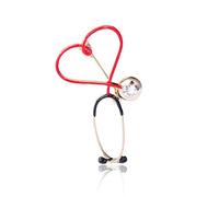 Broches de stéthoscope de coeur d'amour de cuivre pour le docteur et l'infirmière