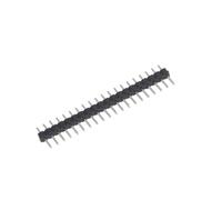 Broches d'en-tête mâles de 2.0mm, 10 pièces/lot, broches à une rangée, 2 * 2/3/4/15/20/40P, connecteur de bande d'en-tête à Double rangée de 2mm, plaqué or(1X20P)