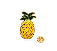 Broches d'été en forme d'ananas pour femme en émail - Broche décontractée - Accessoires de fête - Traitement attrayant