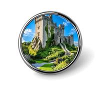 Broches du château de Blarney, comté de Cork, Irlande : insignes de mode pour femmes et hommes, épingles de revers pour fêtes et mariages.