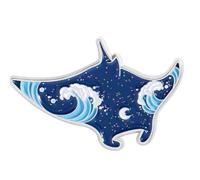 Broches émaillées d ' animaux marins de dessin animé, dauphin scintillant, Mantas, rayon requin, broche en alliage, bijoux à revers, accessoires cadeaux, broche de baleine de dessin animé en alliage
