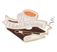 Broches en émail : broches amusantes « Comment devenir gentil ? » pour femmes et hommes, Klein, Métal non précieux