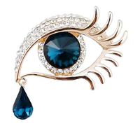 Broches En Forme De Larme D'ange - Broche De Bijoux Pour Femme, Broche De Vêtements Fantaisie, Broche D'ange Pour Femme, Broche En Strass En Forme D'œil Larmoyant | Broche En Alliage Vintage En Forme