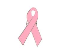 Broches En Forme Rose Cancer du Sein Octobre Pour Sensibilisation avec Épingles à Nourrice Octobre Rose Ruban et Pins