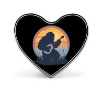 Broches en métal avec motif Bigfoot et Banjo Sasquatch, style vintage, motif cœur et amour, idéal pour la décoration de vêtements