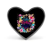 Broches en métal avec motif cœur et motif graphique magique pour décoration de vêtements