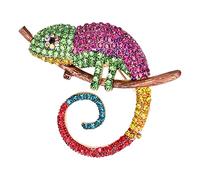 Broches en Strass à la Mode, Beau Travail, Belles Broches en Forme d'animal pour Unisexe, Anniversaire, Fête De Noël, Fête des Mères, Bijoux, Cadeau.(Rose Rouge)