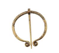 Broches épingles, vidage viking broche mediéval Cloak épingle vêtements fixes creux épingle classique tablier boucle boucle casse parfaite pour les familles (dorées)