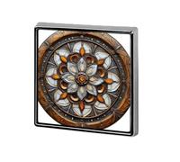 Broches et épingles à fleurs rétro victoriennes unisexes carrées légères pour vêtements, châle, chapeau