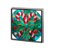 Broches et épingles carrées légères avec nœud de Noël vert - Unisexe - Pour vêtements, châle, chapeau