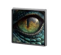 Broches et épingles carrées légères en œil de dragon, bijoux pour vêtements, châle, chapeau