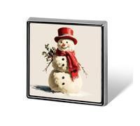 Broches et épingles rétro de Noël unisexes carrées légères pour vêtements, châle, chapeau