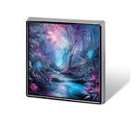 Broches et épingles unisexes Majestic Jungle Tree, carrées et légères, à porter sur vêtements, châles et chapeaux.