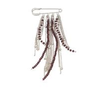Broches et Épinglettes pour Femmes, Pendentif Bijoux Mode pour Femme | Broche avec Perles Et Gland Pour Costume Hommes Manteau Chapeau Rencontres Fête Quotidien Voyage Affaires
