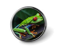 Broches et insignes pour hommes et femmes - Badge rond en métal Panda et étoile pour chemises, vestes et chapeaux