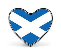 Broches Et Pins À La Mode Avec Le Drapeau Du Royaume D'Écosse Breloques Chics En Forme De Carré De Cercle Cœur Badges De L'Amitié Bijoux Patriotiques Vintage Vêtements Écharpes Accessoires Cadeau