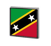 Broches Et Pins Avec Le Drapeau De La Fédération De La Mode De Saint-Kitts-Et-Nevis Breloques Chics En Forme De Carré De Cercle Cœur Badges Bijoux Patriotiques Vintage Vêtements Accessoires Cadeau