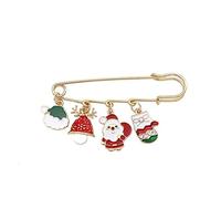 Broches et pins Épingles de Broche, épingles de sûreté de Broche de Noël, décoration de Sac Cadeau Épingles de Revers Robe Clips de châle Pull Broche Épingle d'écharpe for Femme Fille (Size : 4)