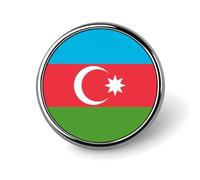 Broches Et Pins Tendance Avec Drapeau De La République D'Azerbaïdjan Breloques Chics En Forme De Carré De Cercle Cœur Badges Bijoux Patriotiques Vintage Vêtements Écharpes Accessoires Cadeau