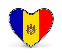 Broches Et Pins Tendance Avec Le Drapeau De La République De Moldavie Breloques Chics En Forme De Carré De Cercle Cœur Badges Bijoux Patriotiques Vintage Vêtements Écharpes Accessoires Cadeau