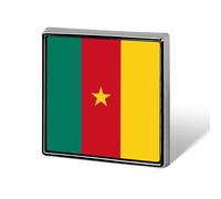 Broches Et Pins Tendance Avec Le Drapeau De La République Du Cameroun Breloques Chics En Forme De Carré De Cercle Cœur Badges Bijoux Patriotiques Vintage Vêtements Écharpes Accessoires Cadeau