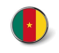 Broches Et Pins Tendance Avec Le Drapeau De La République Du Cameroun Breloques Chics En Forme De Carré De Cercle Cœur Badges Bijoux Patriotiques Vintage Vêtements Écharpes Accessoires Cadeau