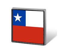 Broches Et Pins Tendance Avec Le Drapeau De La République Du Chili Breloques Chics En Forme De Carré De Cercle Cœur Badges Bijoux Patriotiques Vintage Vêtements Écharpes Accessoires Cadeau