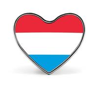 Broches Et Pins Tendance Avec Le Drapeau Du Grand-Duché De Luxembourg Breloques Chics En Forme De Carré De Cercle Cœur Badges Bijoux Vintage Patriotiques Vêtements Écharpes Accessoires Cadeau