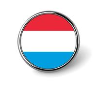 Broches Et Pins Tendance Avec Le Drapeau Du Grand-Duché De Luxembourg Breloques Chics En Forme De Carré De Cercle Cœur Badges Bijoux Vintage Patriotiques Vêtements Écharpes Accessoires Cadeau