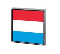 Broches Et Pins Tendance Avec Le Drapeau Du Grand-Duché De Luxembourg Breloques Chics En Forme De Carré De Cercle Cœur Badges Bijoux Vintage Patriotiques Vêtements Écharpes Accessoires Cadeau