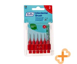 Broches Interdentaires TEPE 0,50 Mm Rouge 6 Pcs. Taille 2 Choix Durable