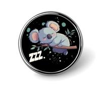 Broches Koala endormi, insigne rond, broche bouton, fournitures de loisirs créatifs pour vêtements et sacs
