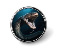 Broches personnalisées en forme d'anguille Gulper de 2,5 cm (1 pouce) pour costumes, broches humoristiques pour hommes et femmes, badges vintage pour sacs, vestes, sacs à dos, chapeaux, collection de