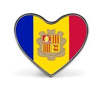 Broches Pins À La Mode Avec Le Drapeau De La Principauté D'Andorre Boutons Ethniques Épingles Bijoux Fantaisie Créatifs Patriotiques Cadeaux Pour La Fête Des Pères Les Affaires Les Mariages