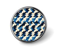 Broches rondes à imprimé texturé noir et bleu pour sacs à dos, boutons de sublimation pour vêtements, chapeaux, décoration, badge rond en métal, épingle à revers pour homme, accessoire de costume