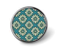Broches rondes à motif rétro vert pour sacs à dos, boutons de sublimation pour vêtements, chapeaux, décoration, badge rond en métal, épingle à revers pour homme, accessoire de costume